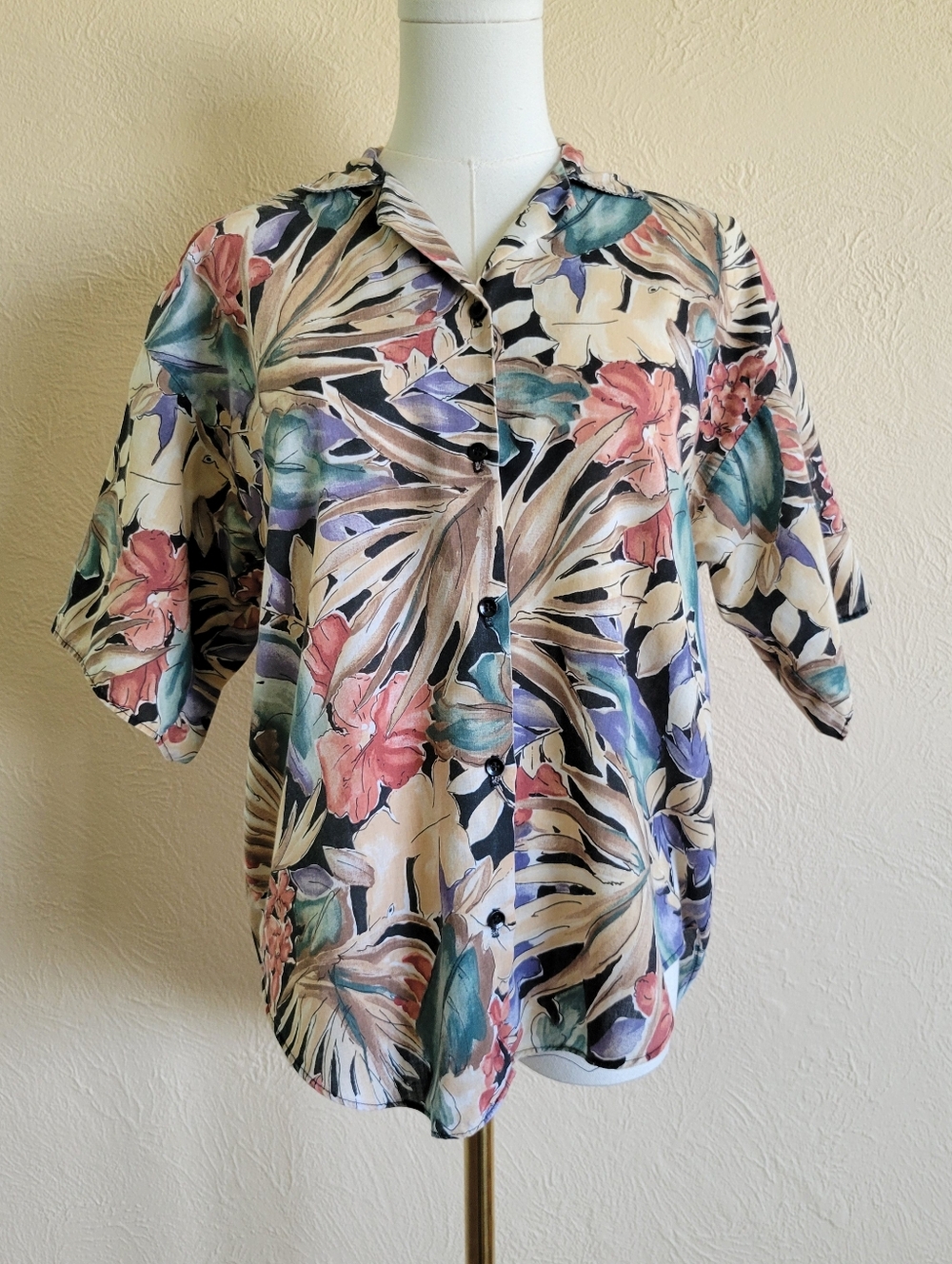 Caribou | Vintage Muted Hawaiian Button-Up